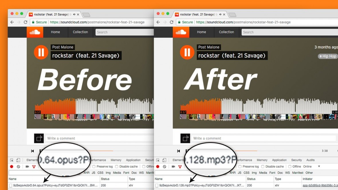 sound cloud bitrate