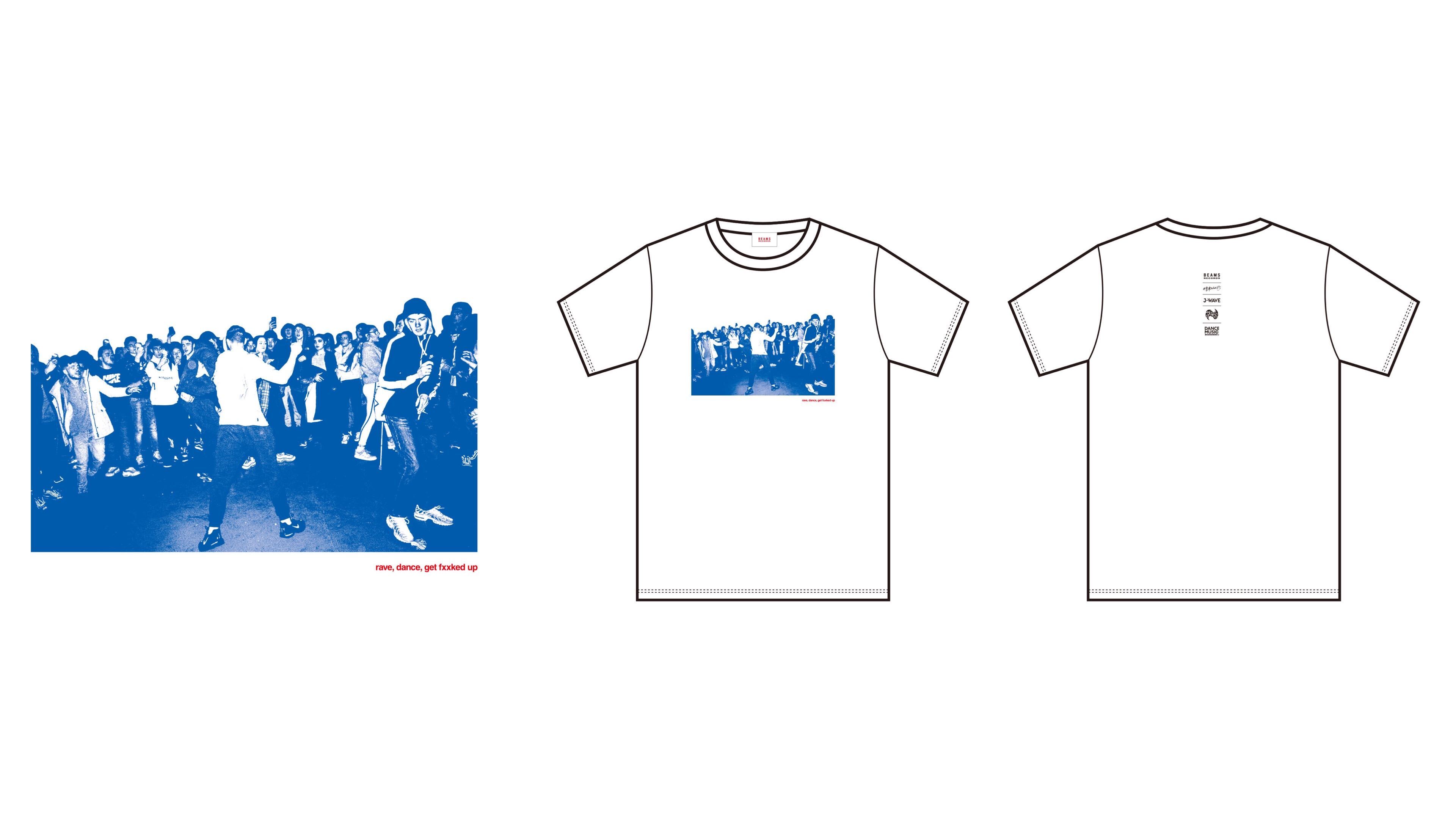 J-WAVEとBEAMS RECORDSによるクラブカルチャーを支援するTシャツ