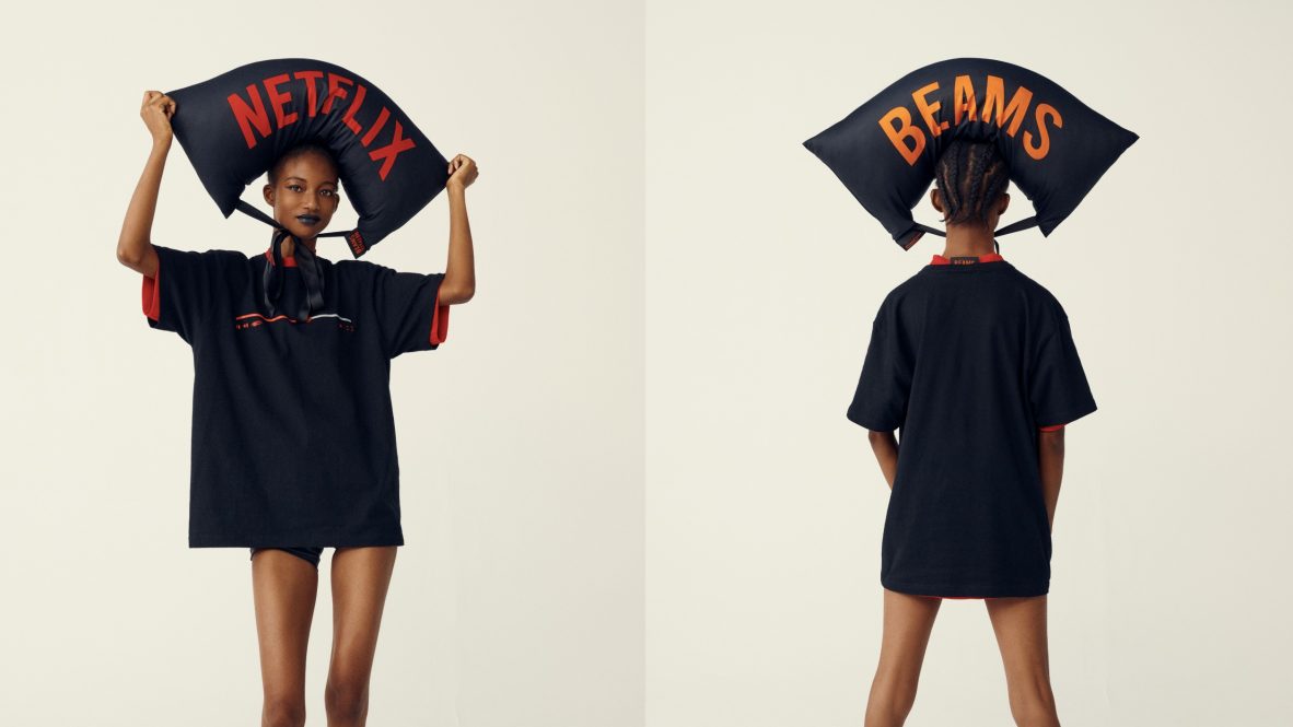 Netflix×BEAMSコラボ ナイロンセットアップ NetflixとBEAMSが世界初のコラボアイテムを全世界展開 - FNMNL